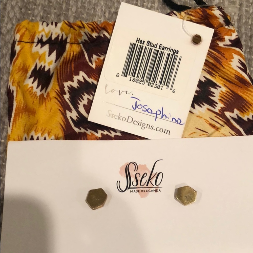 Hex Stud Earrings